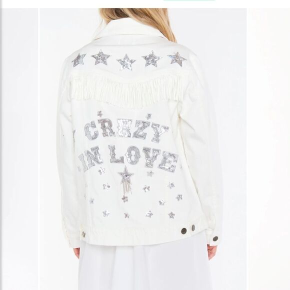 Show me Your Mumu Dover Denim Jacket Size M - Picture 2 of 12